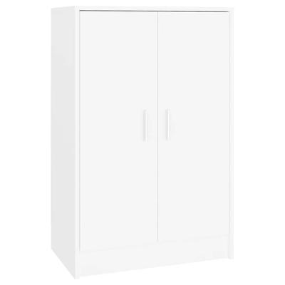 Schoenenkast 60x35x92 cm bewerkt hout wit