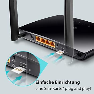 TP-Link TL-MR6400 Wireless N 4G LTE Router Router Zwart - thumbnail