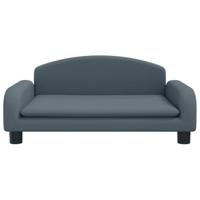 Hondenmand 70x45x30 cm stof donkergrijs - thumbnail