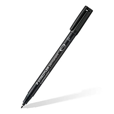 Staedtler Lumocolor permanent compact DRY SAFE 318-9WP4HZ Permanent marker Zwart Watervast: Ja