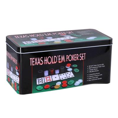 Overige Merken Pokerset in blik 200-delig