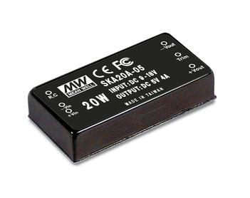 Mean Well SKA20C-05 DC/DC-converter 20W Aantal uitgangen: 1 x inhoud 1 st.
