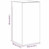 Tv-meubelset 8 pcs Zwart eiken 80 x 30 x 30 cm Bewerkt hout - thumbnail