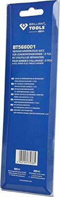Brilliant Tools BT566001 Reparatiegereedschapsset voor bougieschroefdraad, 2-delig Brilliant Tools BT566001 Reparatiegereedschapsset voor bougieschroefdraad, 2-delig