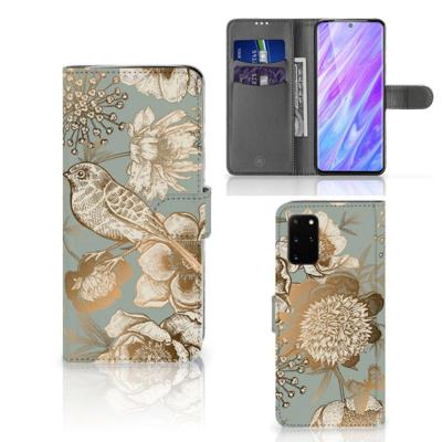 Hoesje voor Samsung Galaxy S20 Plus Vintage Bird Flowers Hoesje voor Samsung Galaxy S20 Plus Vintage Bird Flowers