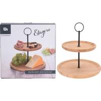 Excellent Houseware Etagere bamboe 2-laags dia21,5 - thumbnail