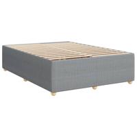 Boxspring met matras stof lichtgrijs 180x200 cm - thumbnail