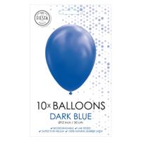 Globos Ballonnen donkerblauw 30cm, 10st. - thumbnail
