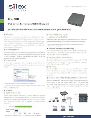 Silex Technology DS-700 Netwerkprintserver Gigabit-LAN (1 Gbit/s) Silex Technology DS-700 Netwerkprintserver Gigabit-LAN (1 Gbit/s)