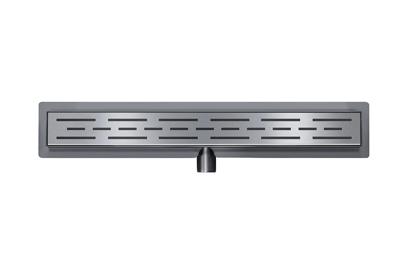 Wiesbaden Douchegoot Met Flens 80x7 cm 6.7 cm Diep Gunmetal Wiesbaden Douchegoot Met Flens 80x7 cm 6.7 cm Diep Gunmetal