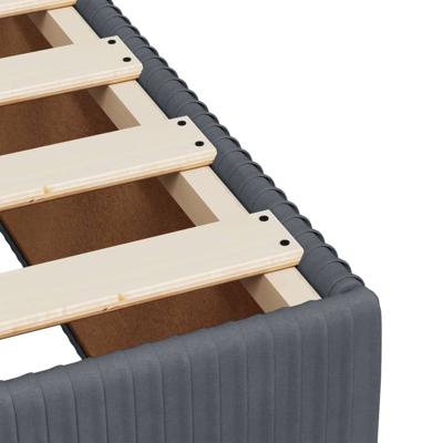 Bedframe zonder matras 80x200 cm fluweel donkergrijs