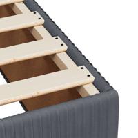 Bedframe zonder matras 140x190 cm fluweel donkergrijs - thumbnail