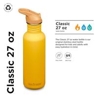 Klean Kanteen Drinkfles - classic - sportdop met flip - sunset - 800 ml - thumbnail