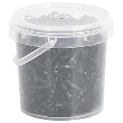 VidaXL Haarelastiekjes paard 1500 st silicone zwart
