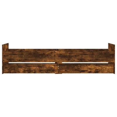 Bedframe met lades gerookt eiken 75x190 cm Small Single