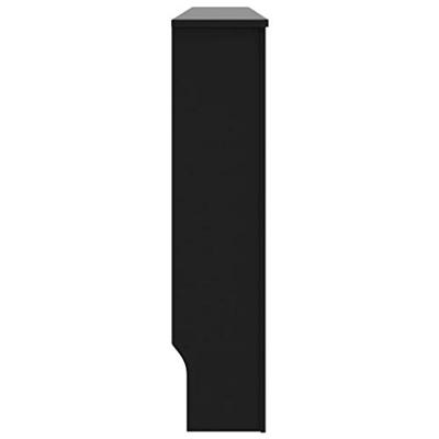 VidaXL Radiatorombouw 172x19x81,5 cm mdf zwart - thumbnail