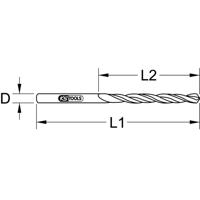 KS Tools 3302103 HSS-G Metaal-spiraalboorset 10.3 mm 5 stuk(s) - thumbnail