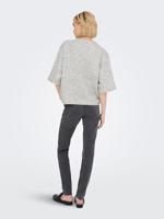 Only Onlcamilla S/s Cardigan Knt Noos Vest Light Grey Melange - thumbnail