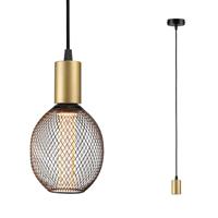 Paulmann 71134 Hanglamp E27 Zwart (mat), Goud - thumbnail