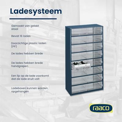 Raaco Ladekast met 16 laden type 1216-04 - 137423 - 137423 - thumbnail