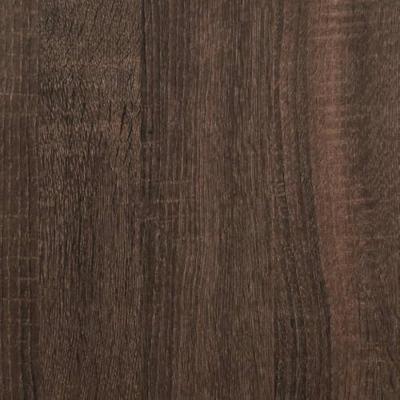 2-delige Badkamermeubelset bewerkt hout bruin eikenkleur 2-delige Badkamermeubelset bewerkt hout bruin eikenkleur