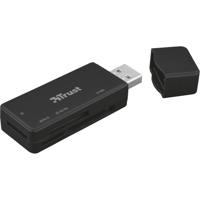Trust Nanga USB 3.1 Externe geheugenkaartlezer USB-A 2.0 Zwart - thumbnail