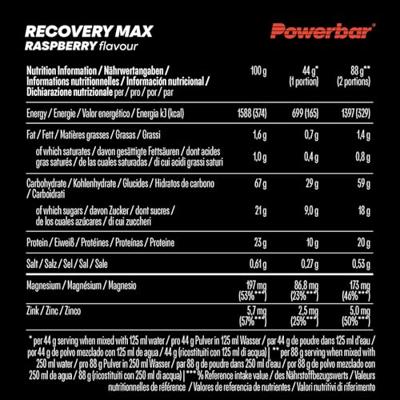 POWERBAR recovery max (1 x 1144gr) - raspberry