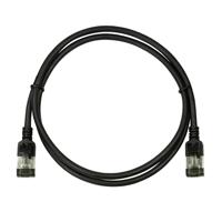 LogiLink CQ9053S RJ45 Netwerkkabel, patchkabel CAT 6A U/FTP 2.00 m Zwart Extreem dun, Vlambestendig, Flexibel, Folie afscherming, Halogeenvrij, Snagless, - thumbnail