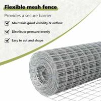 VidaXL Hek met paal zilver 1 x 10 m staal - thumbnail