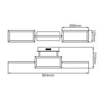 Brilliant PlafondlampRanut 80cm zwart - G99494/06 - thumbnail
