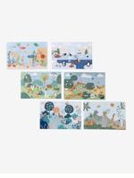 Koffer met 6 magnetische puzzels meerkleurig - thumbnail