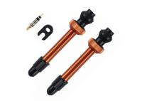 Barbieri tubeless valve aluminium sv 45mm orange 2 pieces - thumbnail