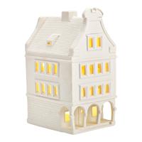 Wurm Lichthaus Prinzipalmarkt Münster van porselein, wit (B/H/D) 11x21x14cm. - thumbnail