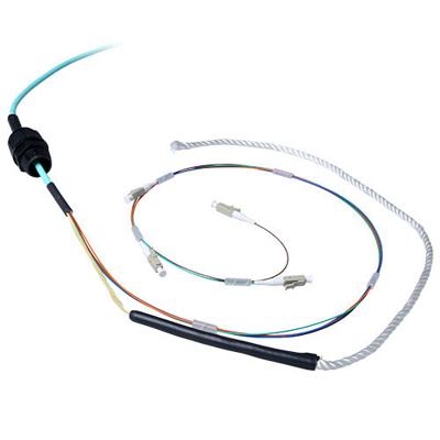 ACT 80 meter Multimode 50/125 OM3 indoor/outdoor kabel 4 voudig met LC connectoren