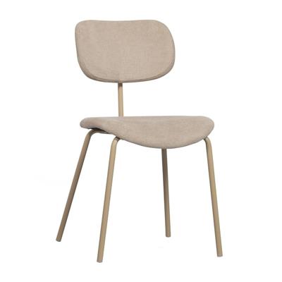 WOOOD Eetkamerstoel 'Link' Chenille, kleur Zand