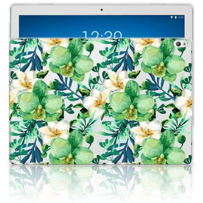 Lenovo Tab P10 | Siliconen hoesje | Orchidee Groen Lenovo Tab P10 | Siliconen hoesje | Orchidee Groen
