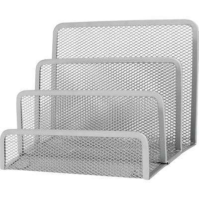 Q-CONNECT briefhouder 3 delig metaal zilver