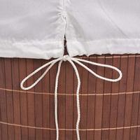 Wasmand ovaal bamboe bruin - thumbnail