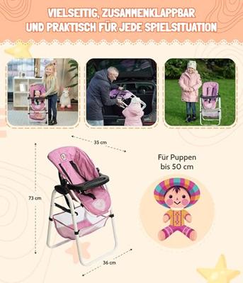 Moderne poppenstoel - Pink Jeans - thumbnail
