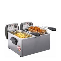 Fritel FR 1850 DUO Frituurpan 6 l Dubbel Roestvrijstaal Vrijstaand 4400 W - thumbnail