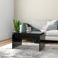 VidaXL Salontafel 68x50x38 cm bewerkt hout zwart - thumbnail