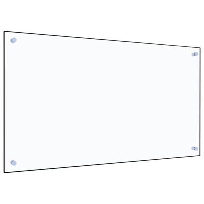 VidaXL Spatscherm keuken 90x50 cm gehard glas transparant