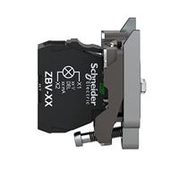 Schneider Electric ZB4BVB1 Fitting Met bevestigingsadapter, Met fitting Wit 24 V/DC, 24 V/AC 1 stuk(s) - thumbnail