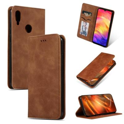 Retro huid feel Business magnetische horizontale Flip lederen case voor Redmi Note7 & Redmi Note7 Pro (bruin) Retro huid feel Business magnetische horizontale Flip lederen case voor Redmi Note7 & Redmi Note7 Pro (bruin)
