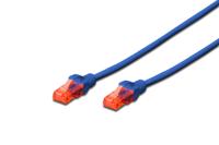 Digitus DK-1617-010/B RJ45 Netwerkkabel, patchkabel CAT 6 U/UTP 1.00 m Blauw Halogeenvrij, Verdraaide paren 1 stuk(s) - thumbnail