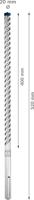 Bosch Accessoires Expert SDS max-8X hamerboor 20 x 400 x 520 mm 5-delig - 1 stuk(s) - 2608900266 - thumbnail