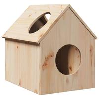 VidaXL Kattenhuis 41x50x50 cm massief grenenhout - thumbnail