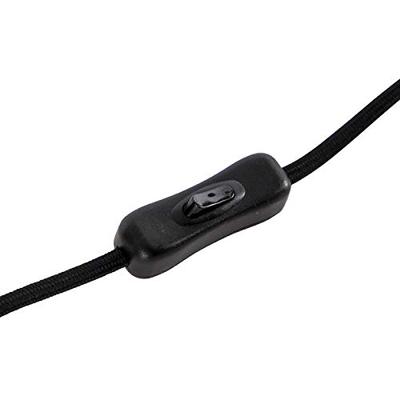 QAZQA Design tafellamp zwart met smoke glas op standaard - Dome