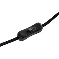 QAZQA Design tafellamp zwart met smoke glas op standaard - Dome - thumbnail