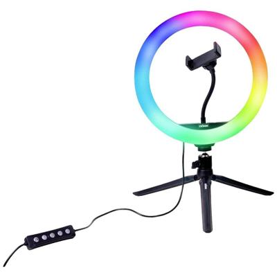 DÖRR Vlogging Kit VL-26 RGB LED-ringlamp Aantal LEDs: 130 DÖRR Vlogging Kit VL-26 RGB LED-ringlamp Aantal LEDs: 130